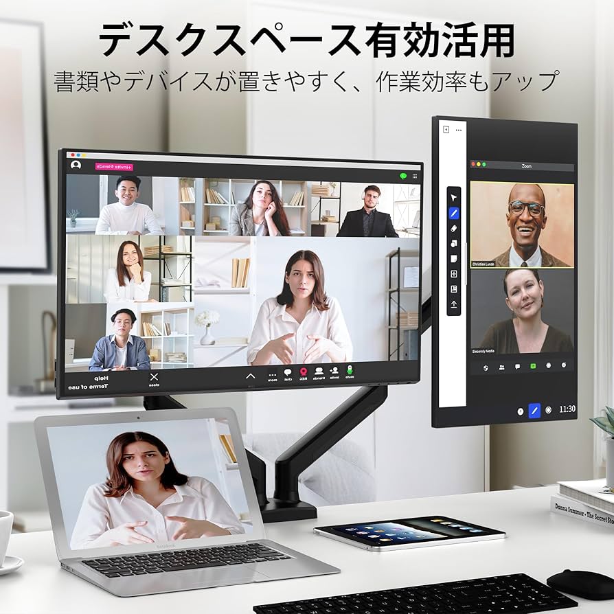 Amazon.co.jp: NearHub モニターアーム デュアル pc 液晶